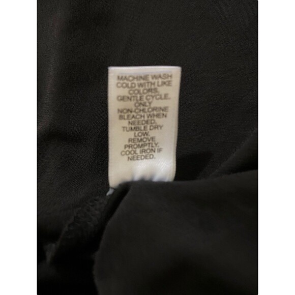 Cato Plus Sz 26/28 Black Asymmetric Sheer Hem Blouse 3/4 Sleeve Stretch Top NWT - Picture 5 of 12